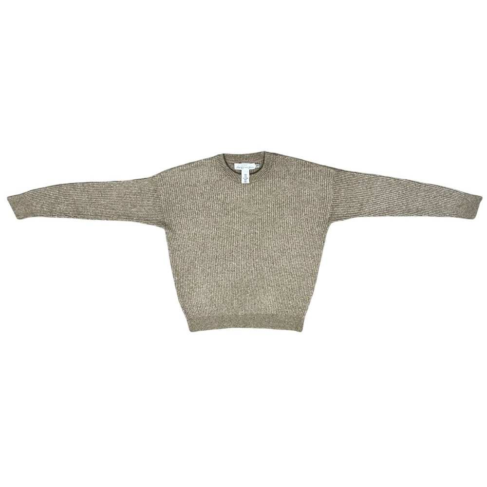 H&M Crewneck Pull Over JumperKnit Sweater In Tan Preppy Old Money Fisherman - Picture 3 of 8